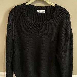 Black scoop neck sweater